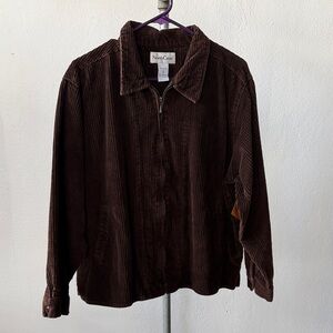 Vintage Y2K North Crest Corduroy Zip Jacket Size XL(18)